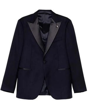 Tagliatore Napoli Peak-Lapel Suit - Blue