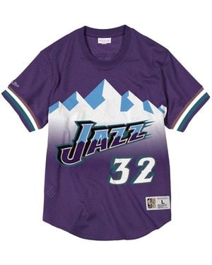 Mitchell & Ness "nba Utah Jazz 96 Karl Malone" N&n スウィングマンジャージ - パープル