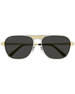 Cartier スクエアフレーム サングラス - ブラック