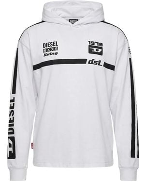 DIESEL ロゴ パーカー - ホワイト
