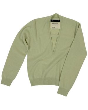 Frenckenberger Johnny V-Neck Jumper - Green