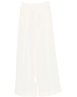 Twinset Wide-Leg Tailored Pants - White