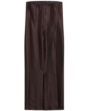 Loulou de Saison Giulia Pinstriped Sleeveless Maxi Dress - Brown