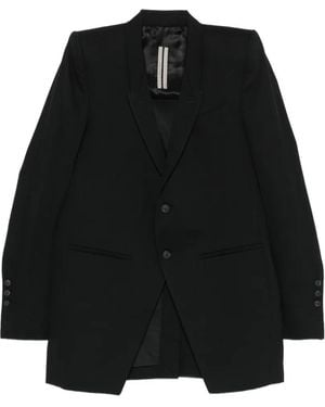 Rick Owens Long-Sleeves Blazer - Black