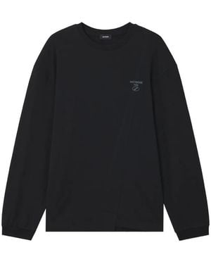 we11done Logo-Print Long-Sleeve T-Shirt - Black