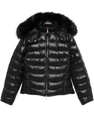 Moncler Faux-Fur Trim Hooded Jacket - Black