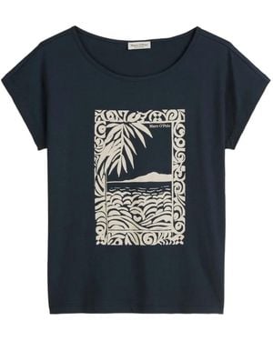Marc O' Polo Graphic-Print T-Shirt - Blue