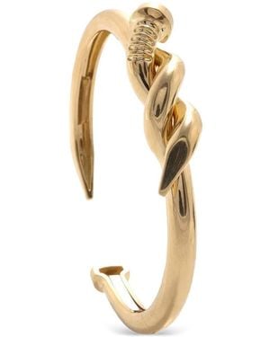 David Webb Brazalete Twisted Nail - Metálico