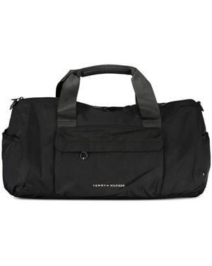 Tommy Hilfiger Logo-Lettering Duffel Bag - Black