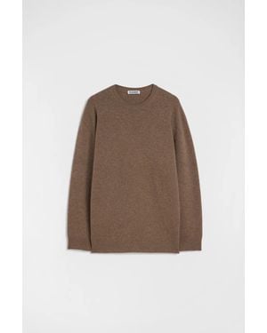 Jil Sander Jersey Con Cuello Redondo - Marrón