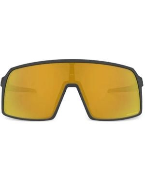Oakley Sutro Matte Carbon Prizm Sunglasses - Yellow