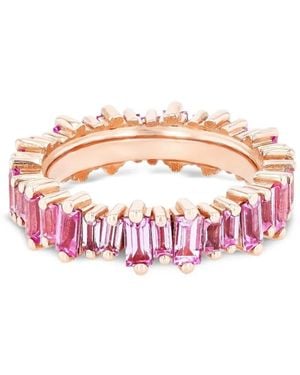 Suzanne Kalan 18Ct Rose Sapphire Eternity Band - Pink