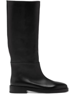 Marsèll Knee-High Leather Boots - Black