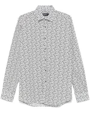 KARL LAGERFELD Floral-Print Shirt - Grey