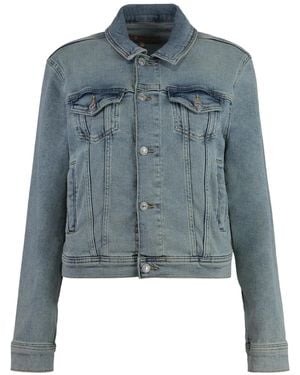 7 For All Mankind Denim Truckerjack - Blauw