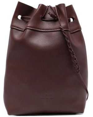 forte_forte Braided-Drawstring Crossbody Bag - Purple