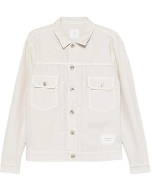 Eleventy Flap-Pocket Jacket - White