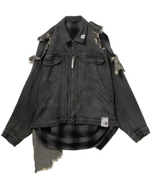 Maison Mihara Yasuhiro Distressed Layered Jacket - Black