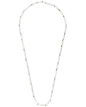 MAOR Cuadrangular Necklace - White