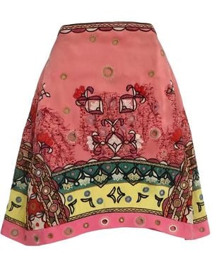 Valentino Garavani Bead-Embellished Embroidered Skirt