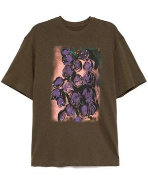 JNBY Graphic-Print T-Shirt - Brown