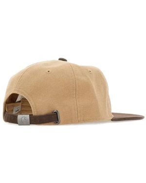 Carhartt Panelled Logo-Detail Baseball Cap - Natural