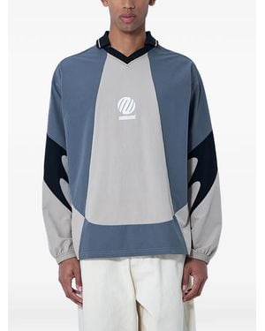 METALWOOD STUDIO Sudadera Con Cuello En V - Azul