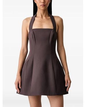 Bardot Vestido Corto Nevelle Con Cuello Halter - Negro