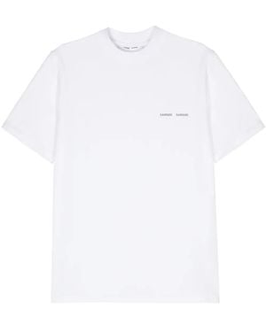 Samsøe & Samsøe Norsbro T-Shirt Mit Logo-Print - Weiß