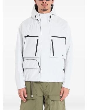 Nike Hooded Pocket Jacket - White
