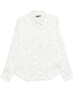 John Varvatos Dotted-Pattern Shirt - White