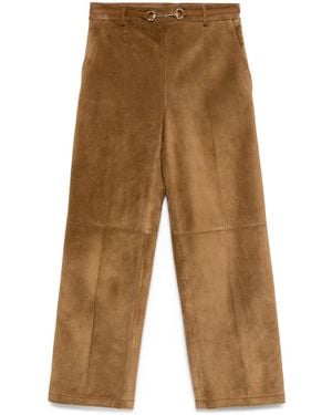 Gucci Hose Mit Horsebit-Detail - Braun