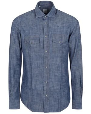 Eleventy Cotton Shirt - Blue