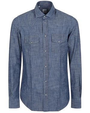 Eleventy Chemise En Coton - Bleu