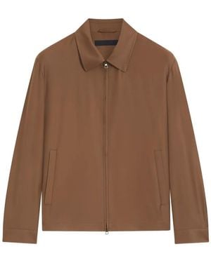BOSS Zipped Shirt Jacket - Brown