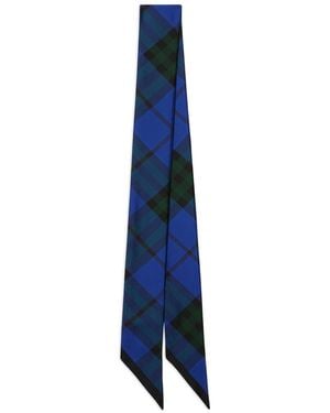 Burberry Foulard A Quadri - Blu