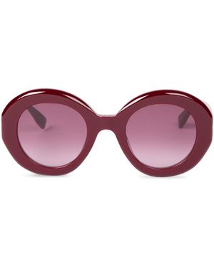 Viktor & Rolf Round-Frame Sunglasses - Red