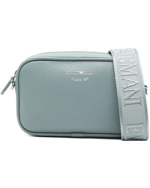 Emporio Armani ロゴストラップ ショルダーバッグ - ブルー