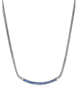 John Hardy Collar Jh Essential Con Zafiro - Blanco