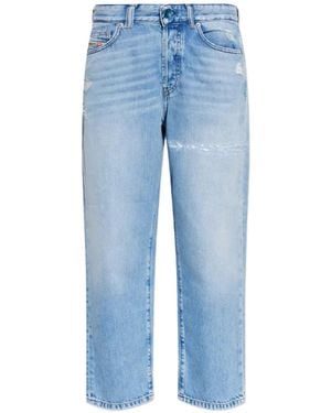 DIESEL 1981 D-Went Distressed Jeans - Blue