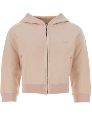 Prada Kapuzenjacke Mit Reißverschluss - Natur