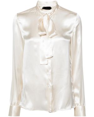 Tom Ford Camicia Con Fiocco - Bianco
