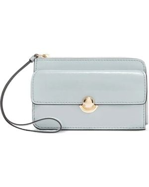 Furla Sfera Zip Leather Card Case - Gray