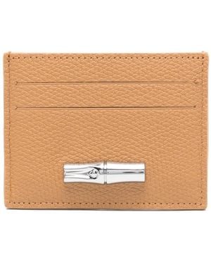 Longchamp Le Roseau Card Holder - Natural