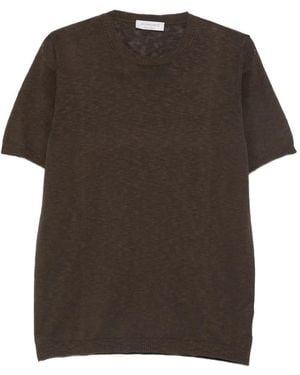 Jeordie's Crew-Neck T-Shirt - Brown