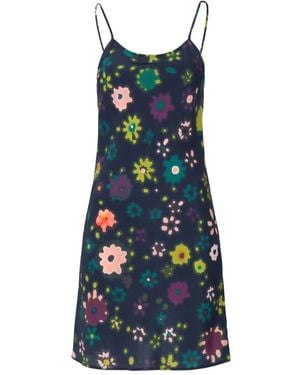 LHD Floral Slip Dress - Blue