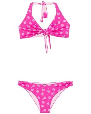 IU RITA MENNOIA Paisley Knotted Bikini - Pink