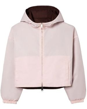 Tory Burch Reversible Cropped Nylon Jacket - Pink