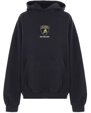Balenciaga Automobili Lamborghini Hoodie - Blauw