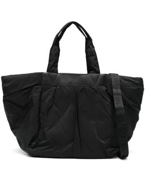 VEE COLLECTIVE Weekender Caba Quilted-Design Tote Bag - Black